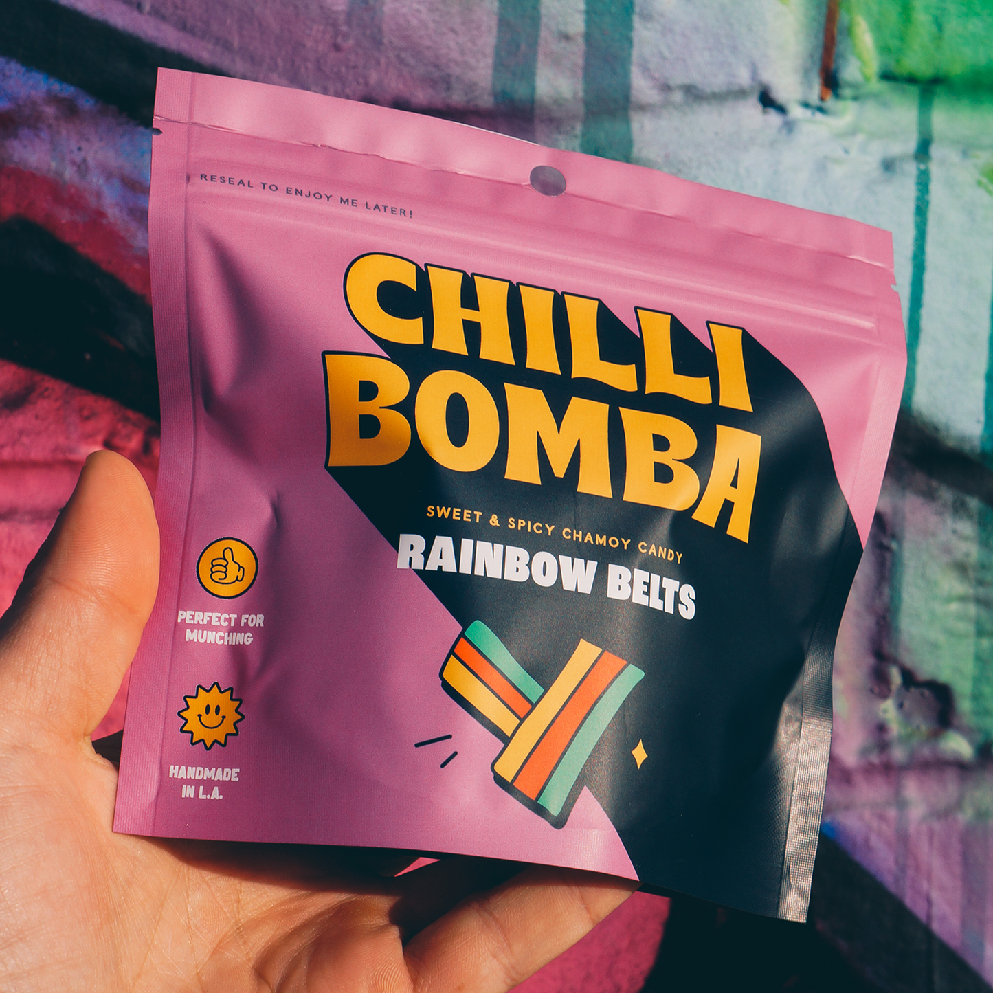 Chilli Bomba - Rainbow Belts Chamoy Candy - 12ct/8oz