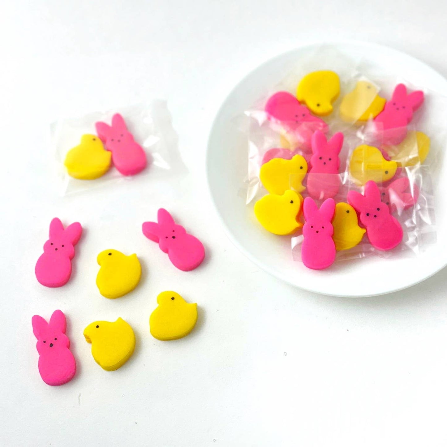 marzipops - Gourmet Marzipan Easter Peeps Bunny & Chick Mini Duets