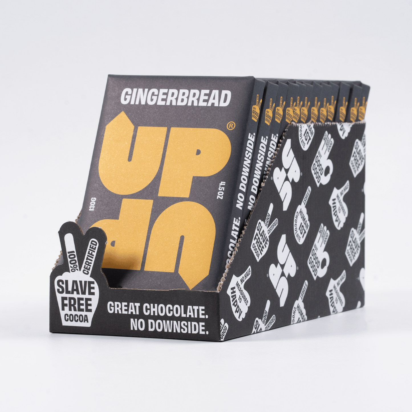 UP-UP Chocolate - Gingerbread Milk Chocolate Bar 130G/4.6OZ