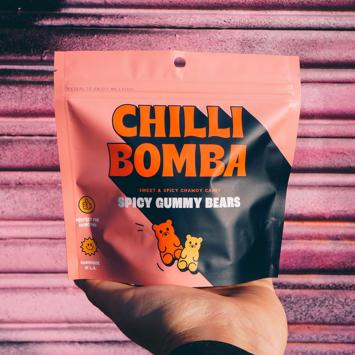 Chilli Bomba - Spicy Gummy Bears Chamoy Candy - 12ct/8oz
