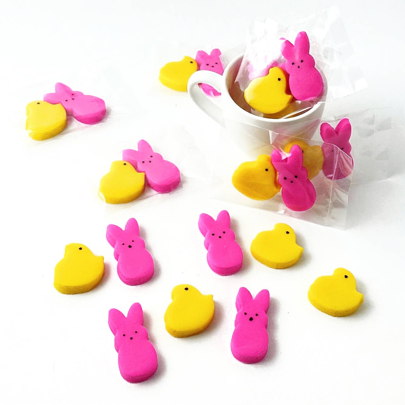 marzipops - Gourmet Marzipan Easter Peeps Bunny & Chick Mini Duets