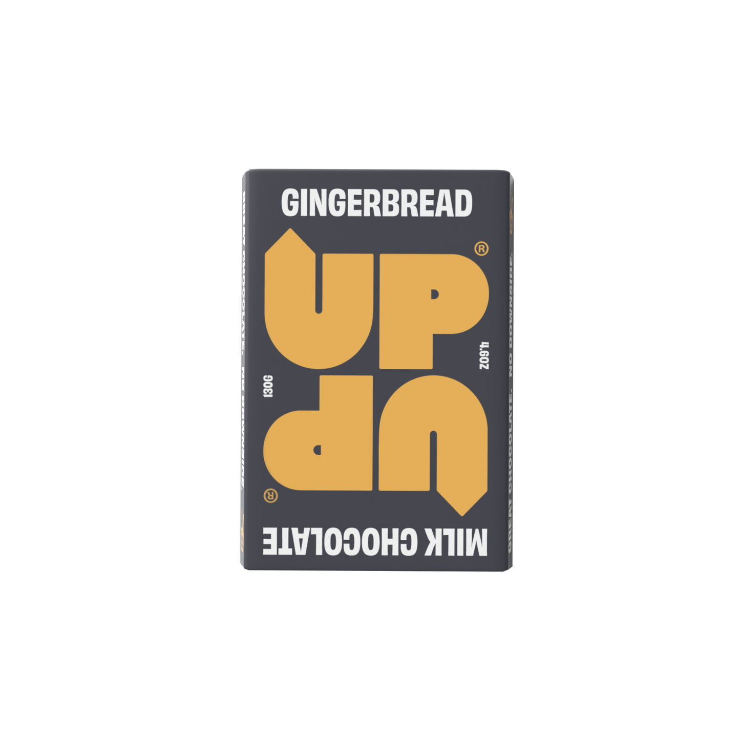 UP-UP Chocolate - Gingerbread Milk Chocolate Bar 130G/4.6OZ