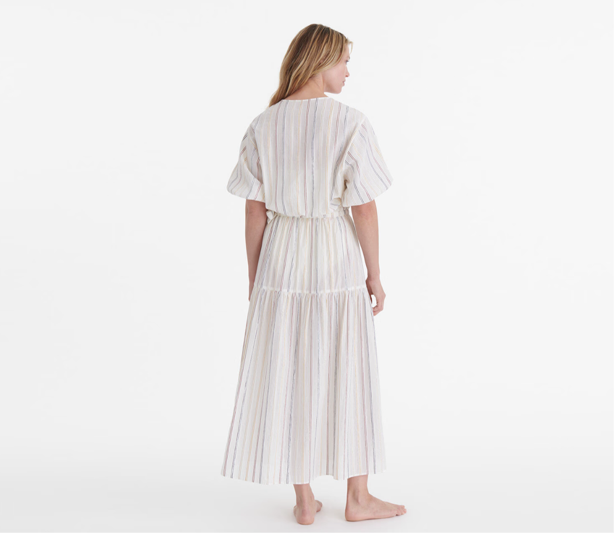 ERES Eldorado Striped puff-sleeve blouse