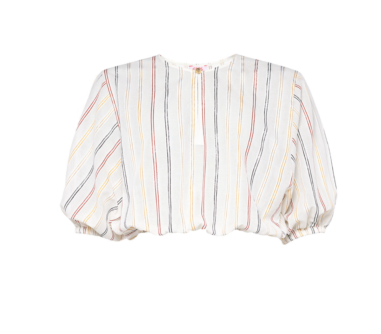 ERES Eldorado Striped puff-sleeve blouse