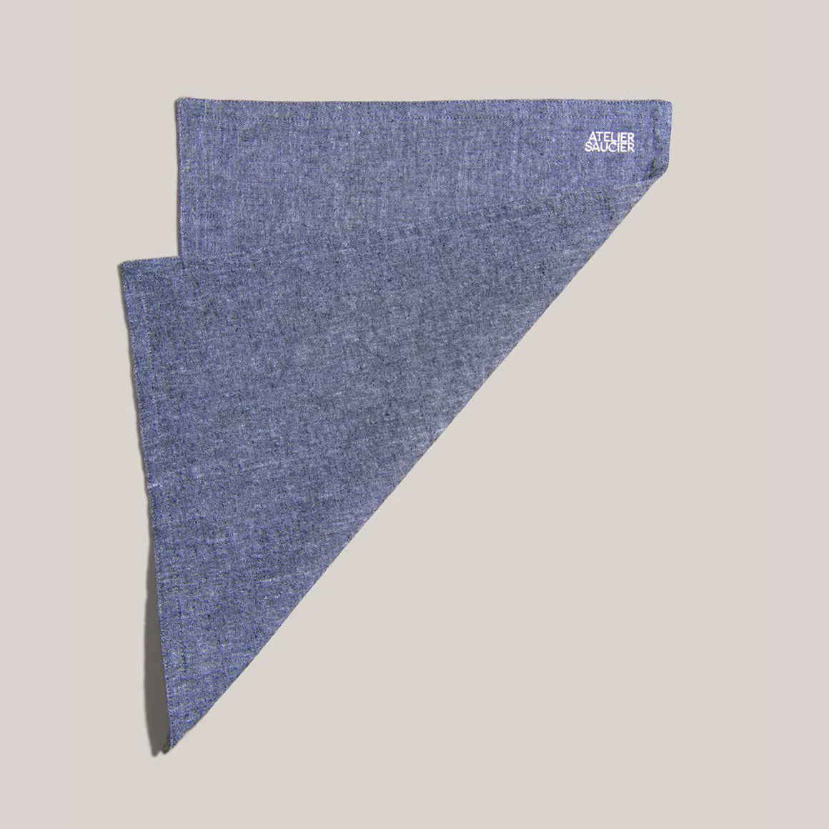 Atelier Saucier Placemats Charcoal Chambray