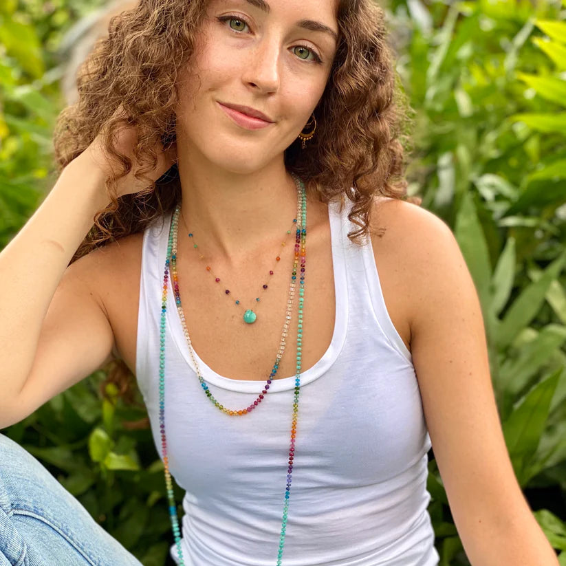 Amalia Rainbow Drops Necklace
