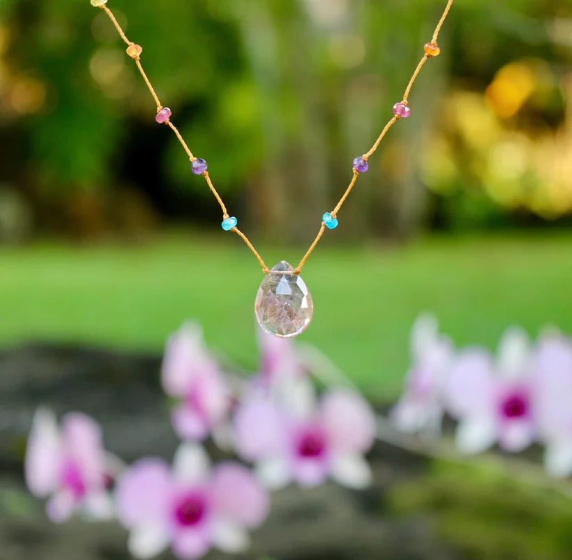 Amalia Rainbow Drops Necklace