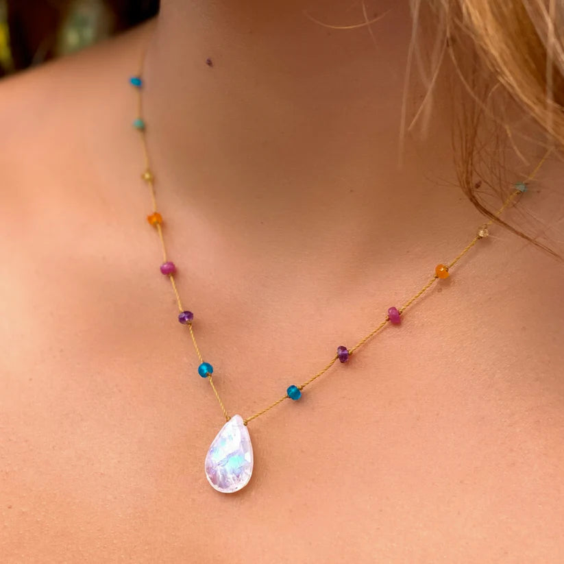 Amalia Rainbow Drops Necklace