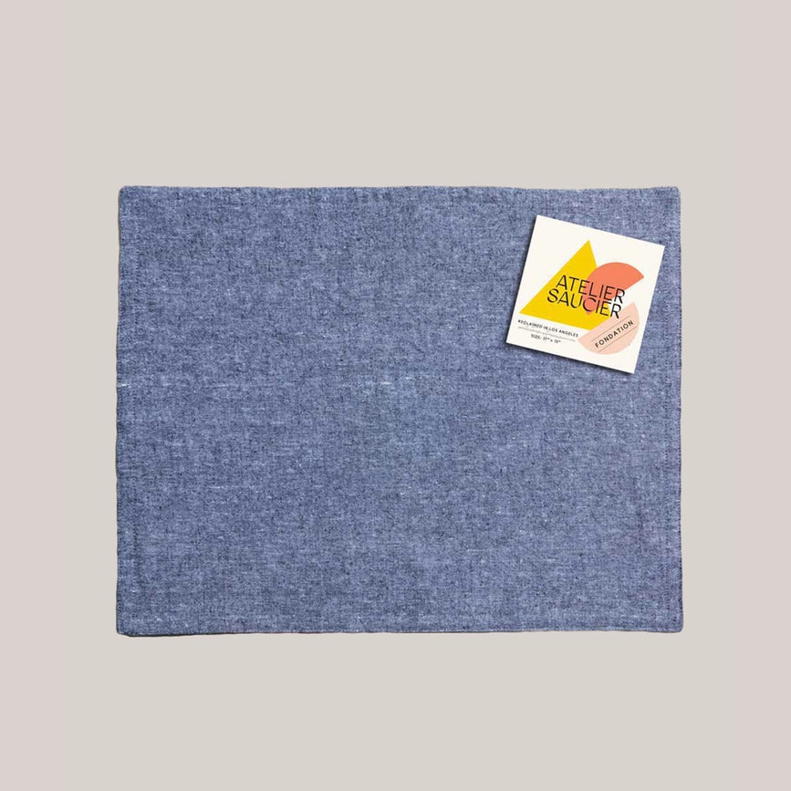 Atelier Saucier Placemats Charcoal Chambray