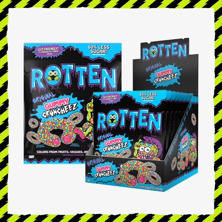 Rotten Candy - Gummy Cruncheez 1.8oz - 8 Pack