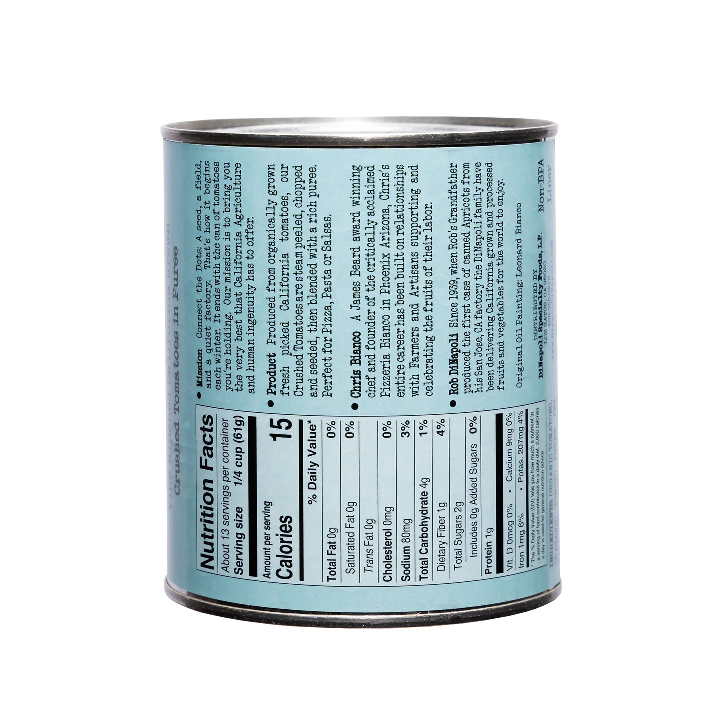 Bianco Dinapoli - Bianco DiNapoli 28oz Organic Crush & Puree