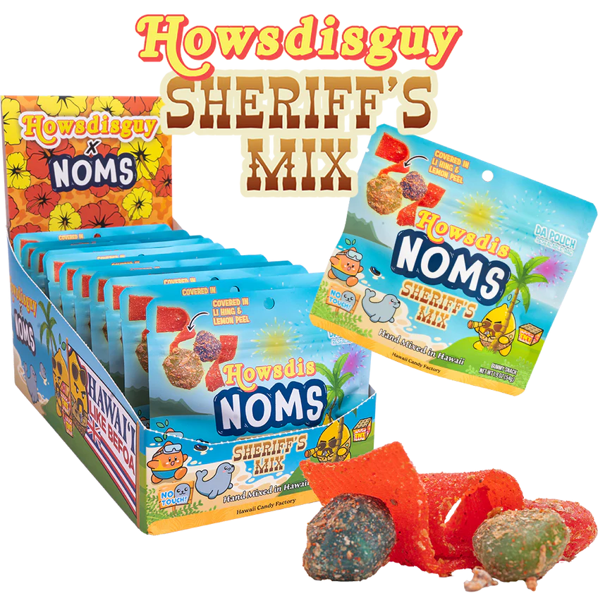 Noms Li Hing Lemon Peel Covered Gummies