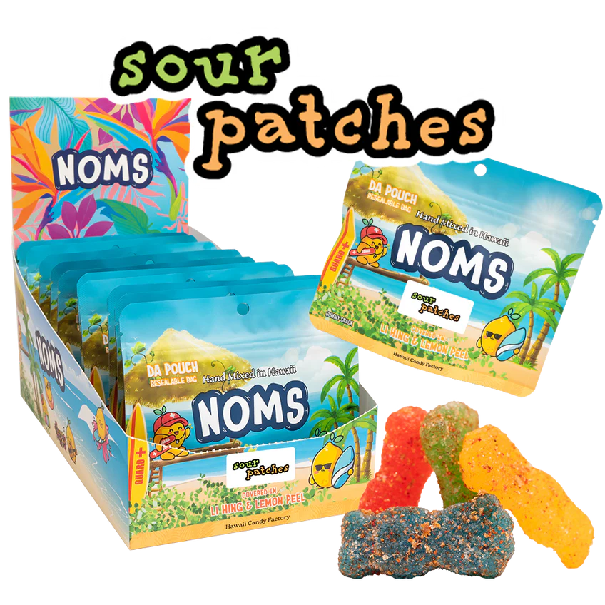 Noms Li Hing Lemon Peel Covered Gummies