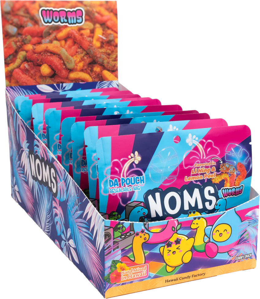 Noms Li Hing Lemon Peel Covered Gummies