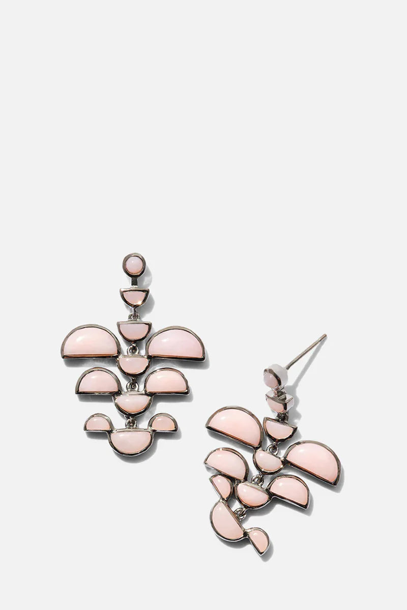 Nak Armstrong Earrings Phoenix: Pink Opal