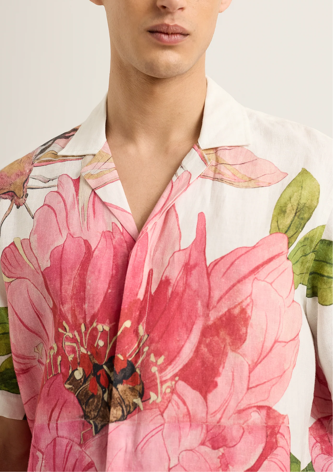 ORLEBAR BROWN Woven Shirt Maitan Paeonia