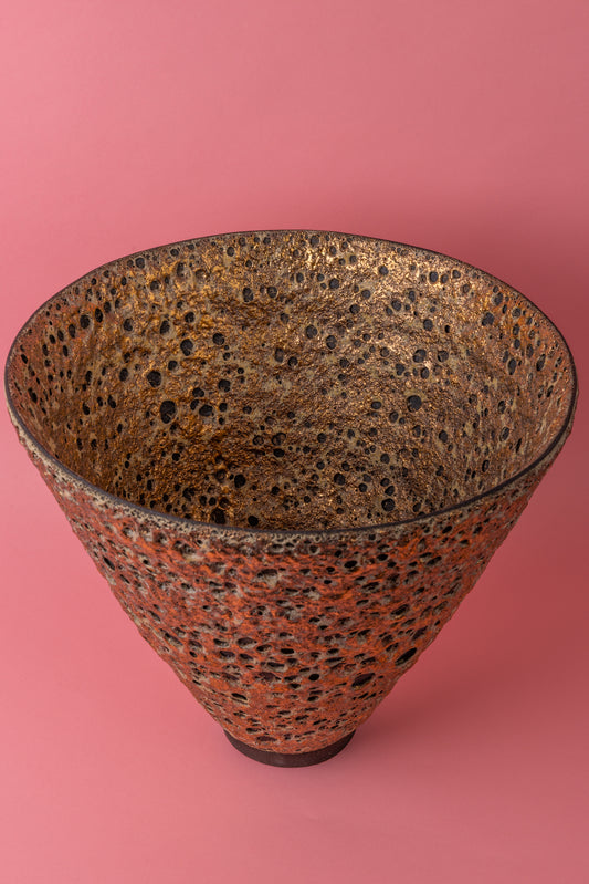 Josh Herman Ceramics Gold Vase