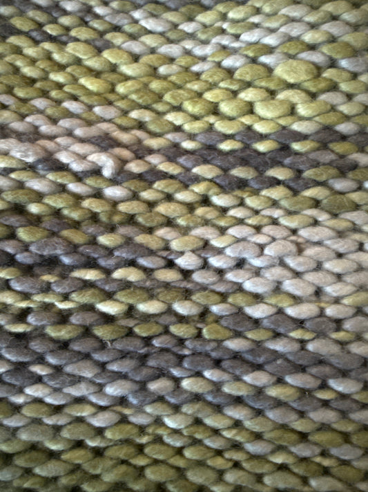 Tropical Punch x Rivka knit hand spun, handmade, Genghis cashmere blanket