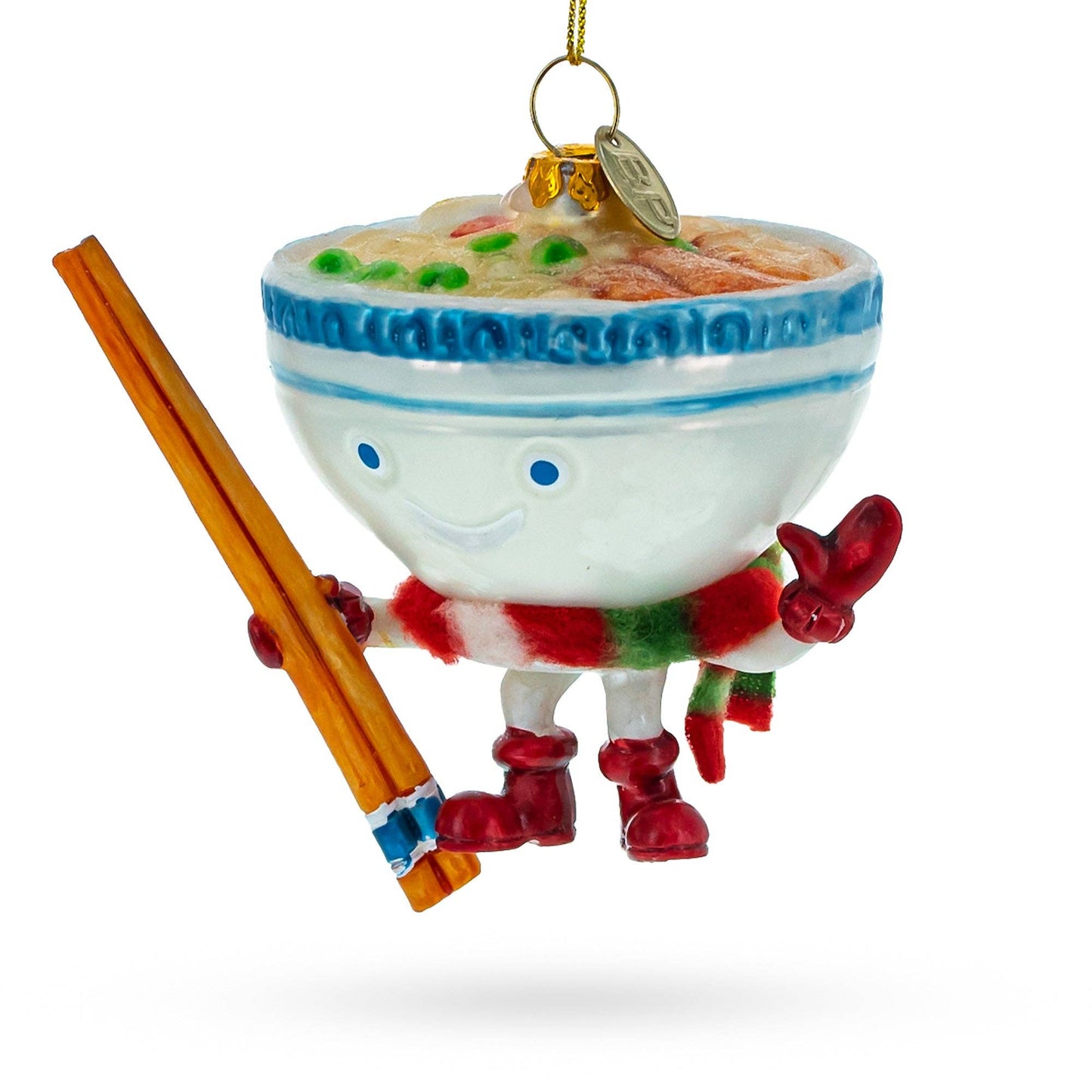 BestPysanky - Ramen Bowl with Chopsticks Glass Ornament