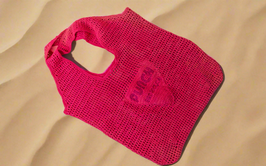 Tropical Punch "Punch" Crochet Bag-Pink
