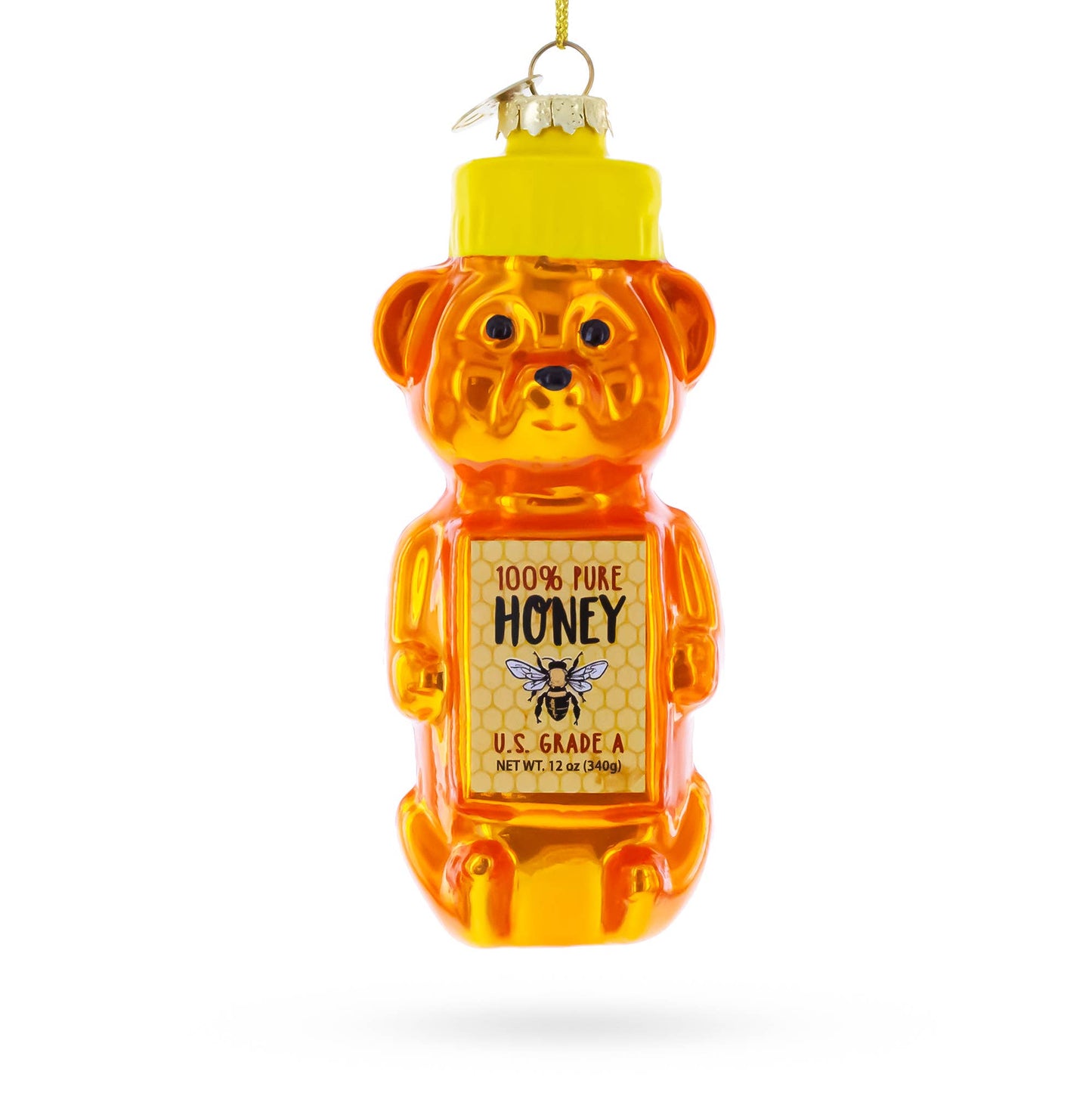 BestPysanky - Honey Bear Bottle Glass Ornament