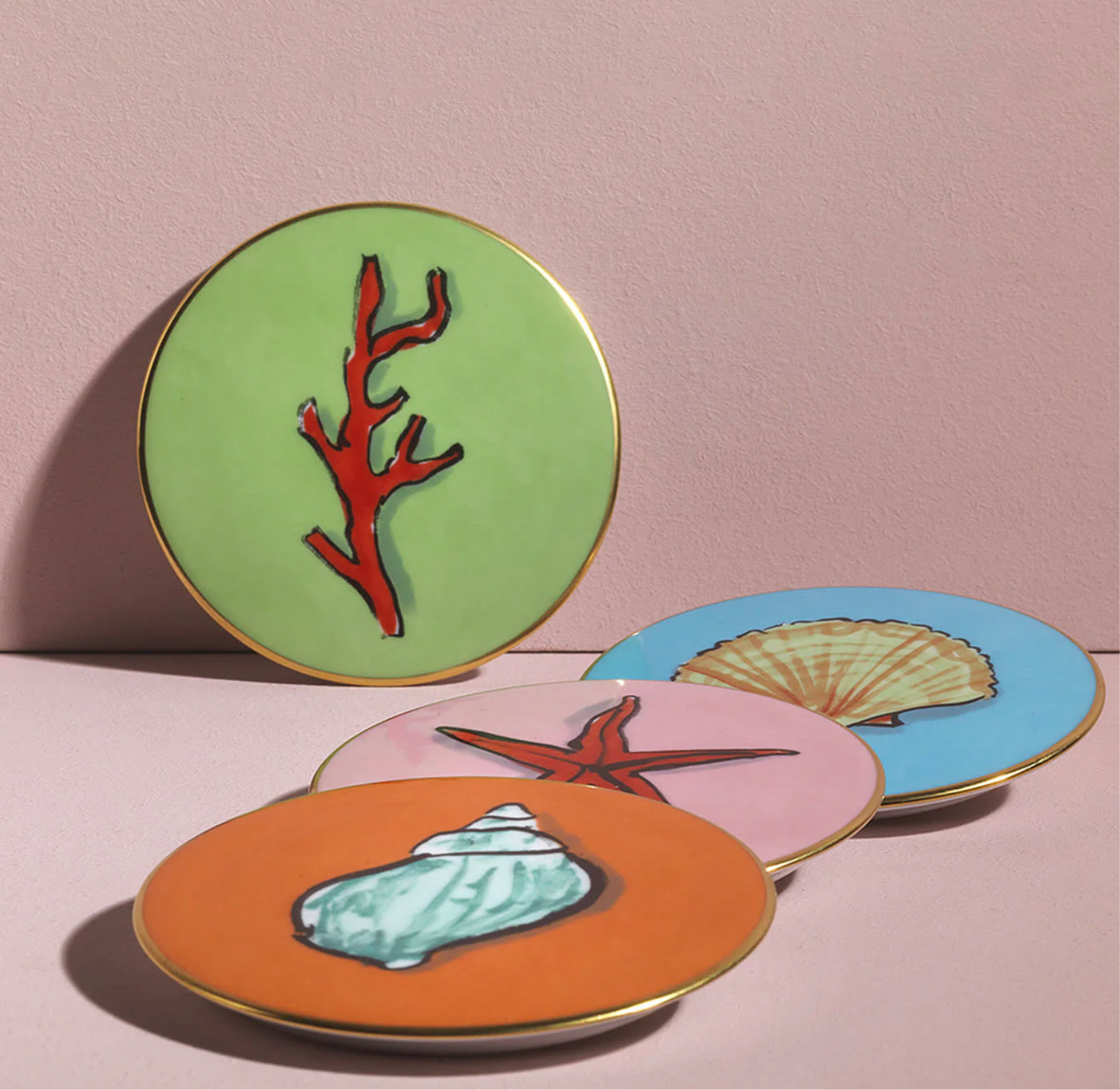 Ginori 1735 Designer Porcelain Il Viaggio di Nettuno Coasters (4)