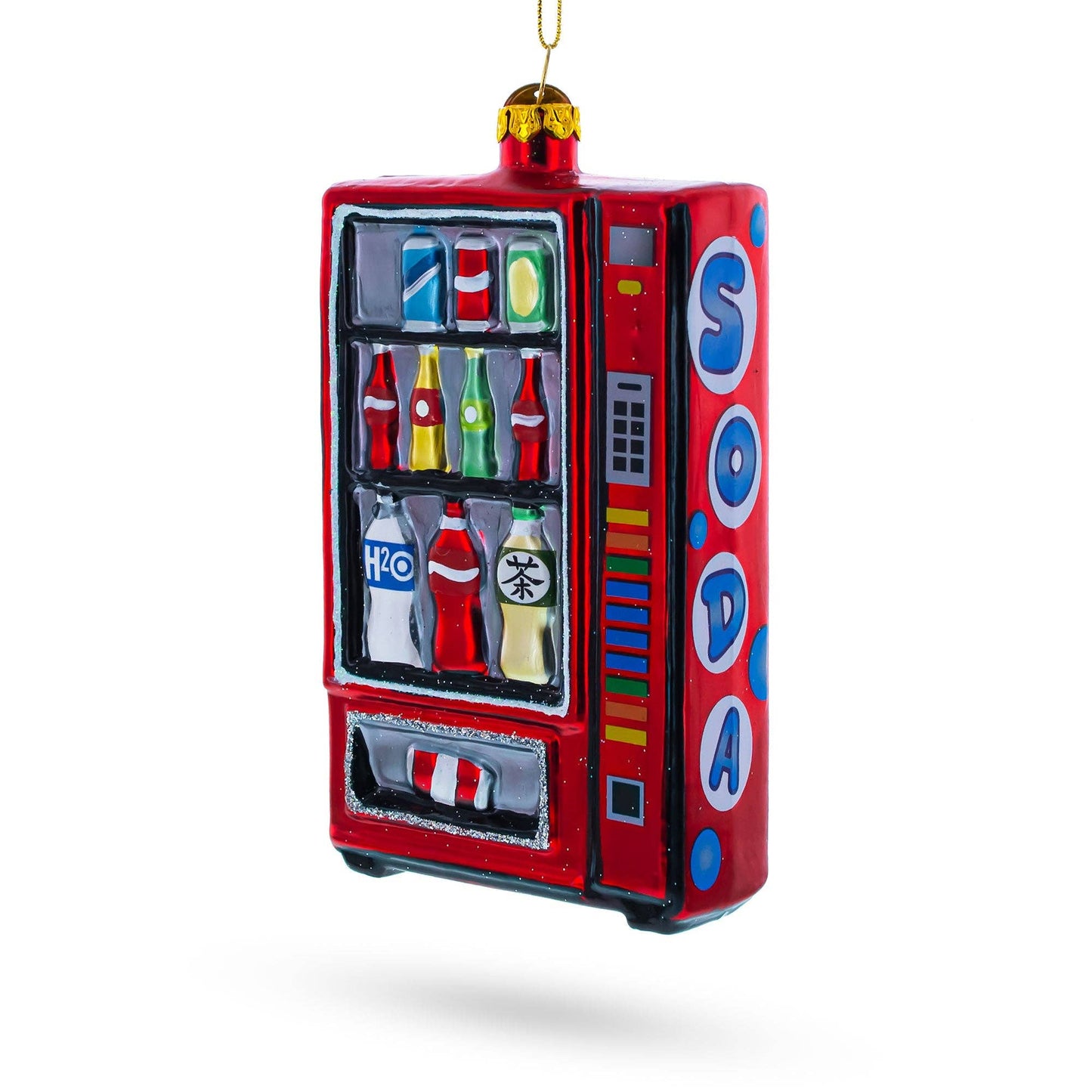 BestPysanky - Quirky Soda Vending Machine Glass Ornament