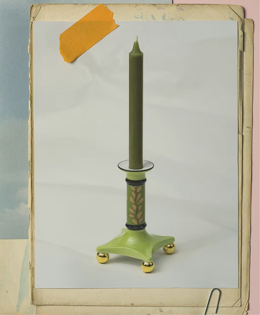 Ginori 1735 Designer Porcelain Candleholder Fox Thicket Folly