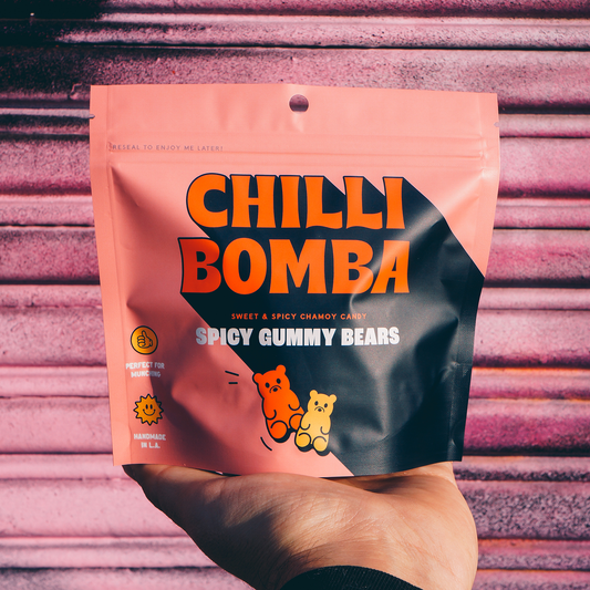 Chilli Bomba - Spicy Gummy Bears Chamoy Candy - 12ct/8oz