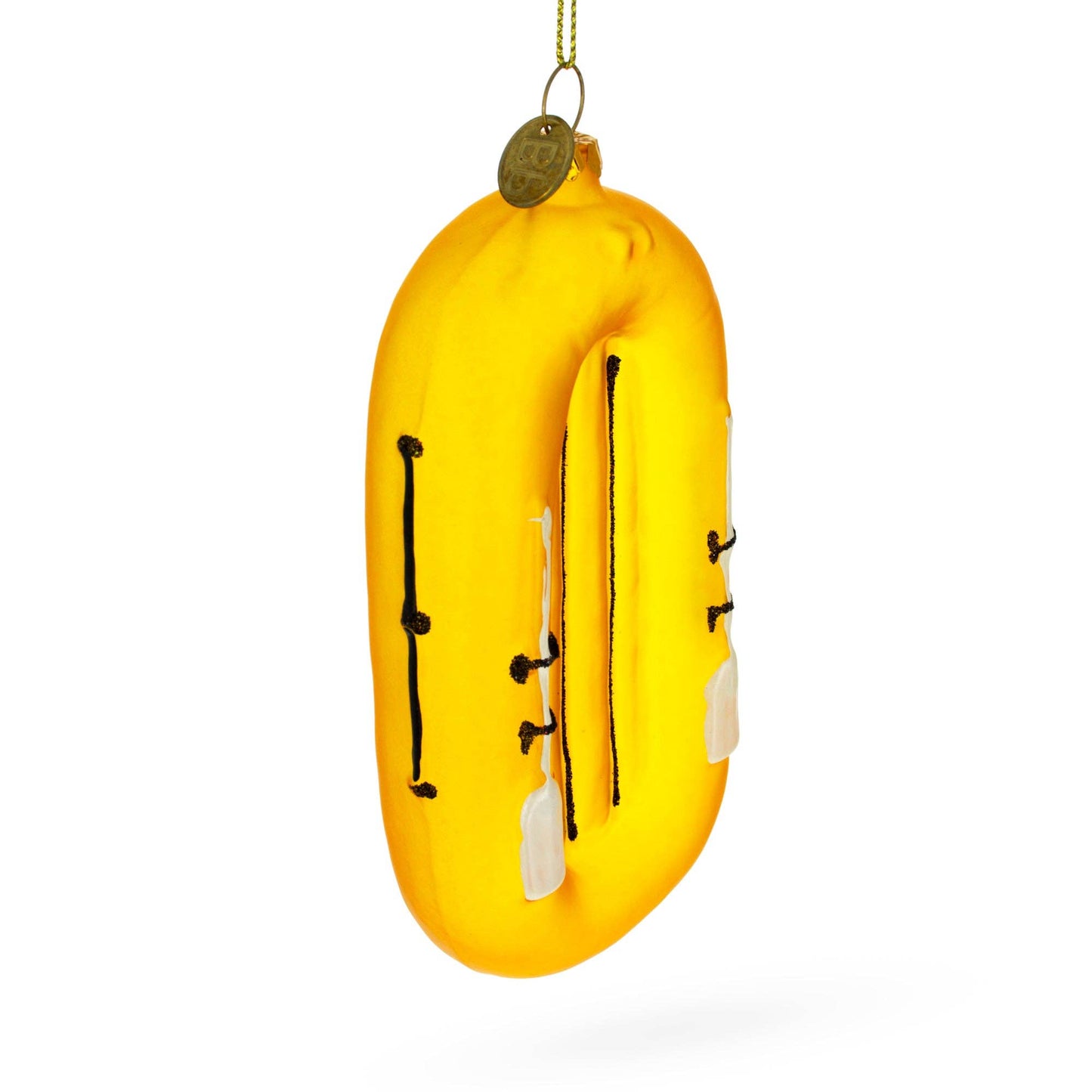 BestPysanky - Sunny Yellow Rubber Boat Blown Glass Ornament