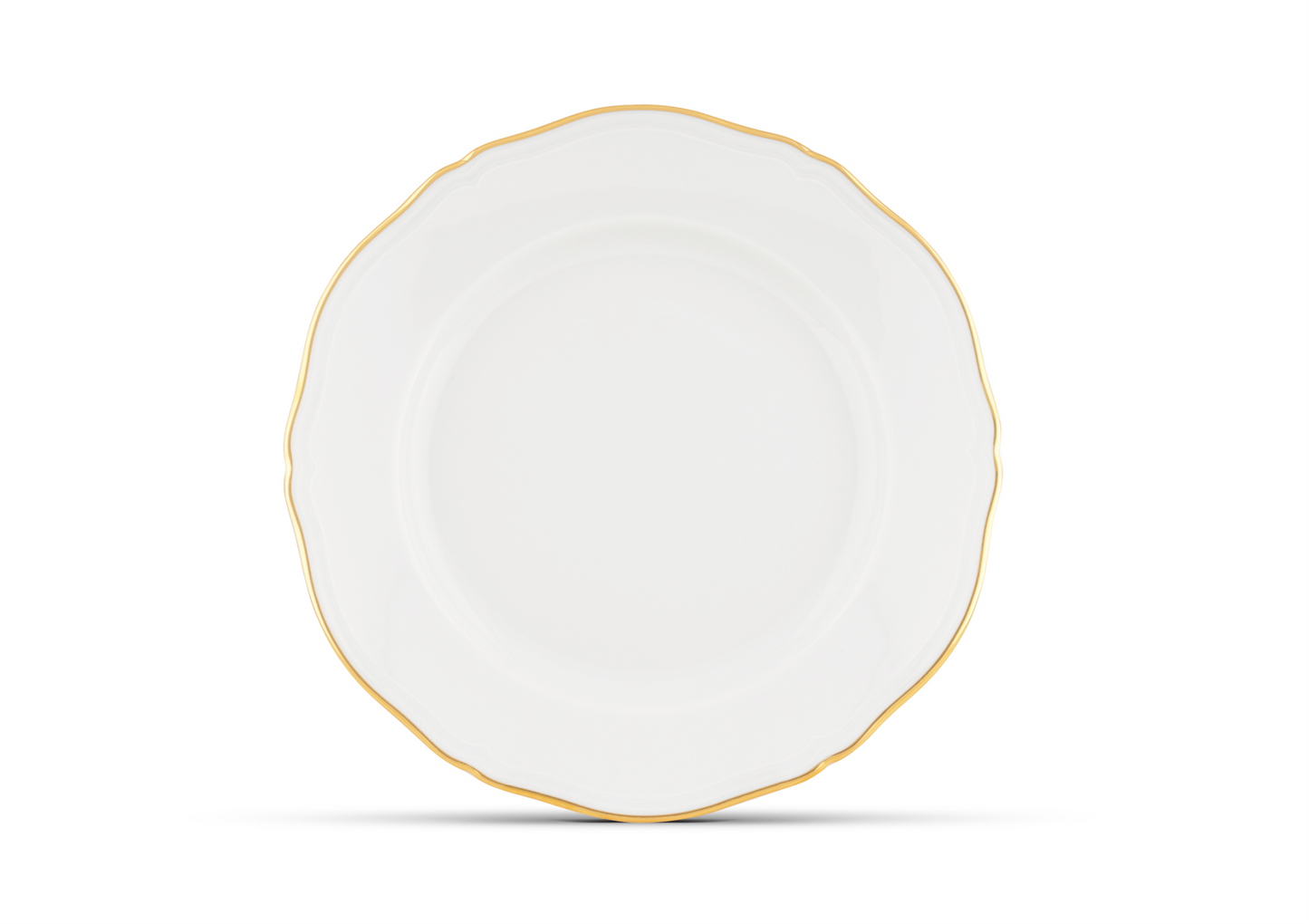 Ginori 1735 Designer Porcelain Flat Plate Oro