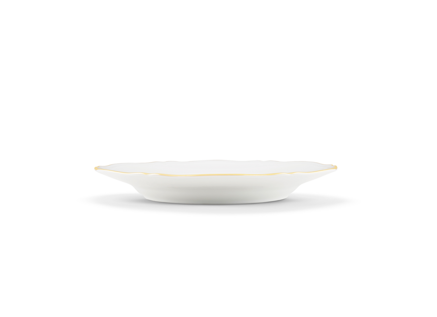 Ginori 1735 Designer Porcelain Flat Plate Oro
