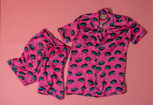 Tropical Punch Pajama Set Dodo Bird Pink