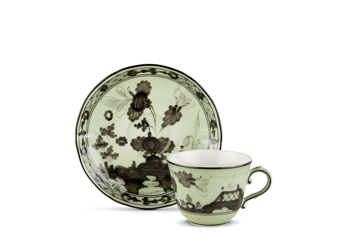 GINORI 1735 Designer porcelain oriente italiano bario coffee saucer