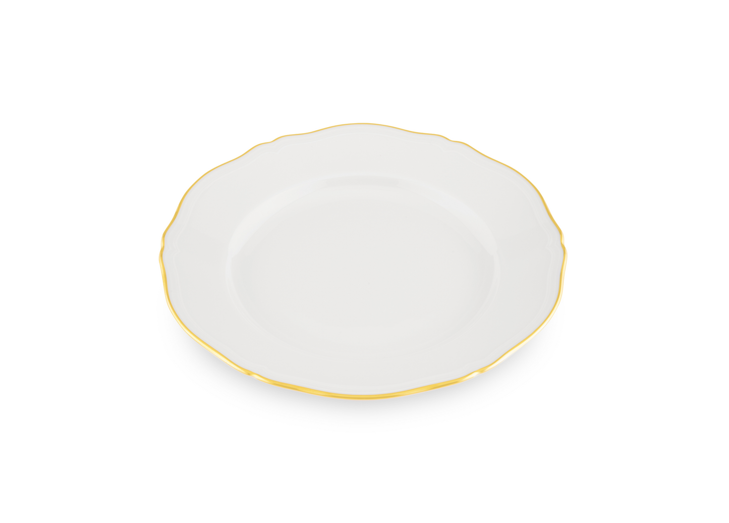 Ginori 1735 Designer Porcelain Flat Plate Oro
