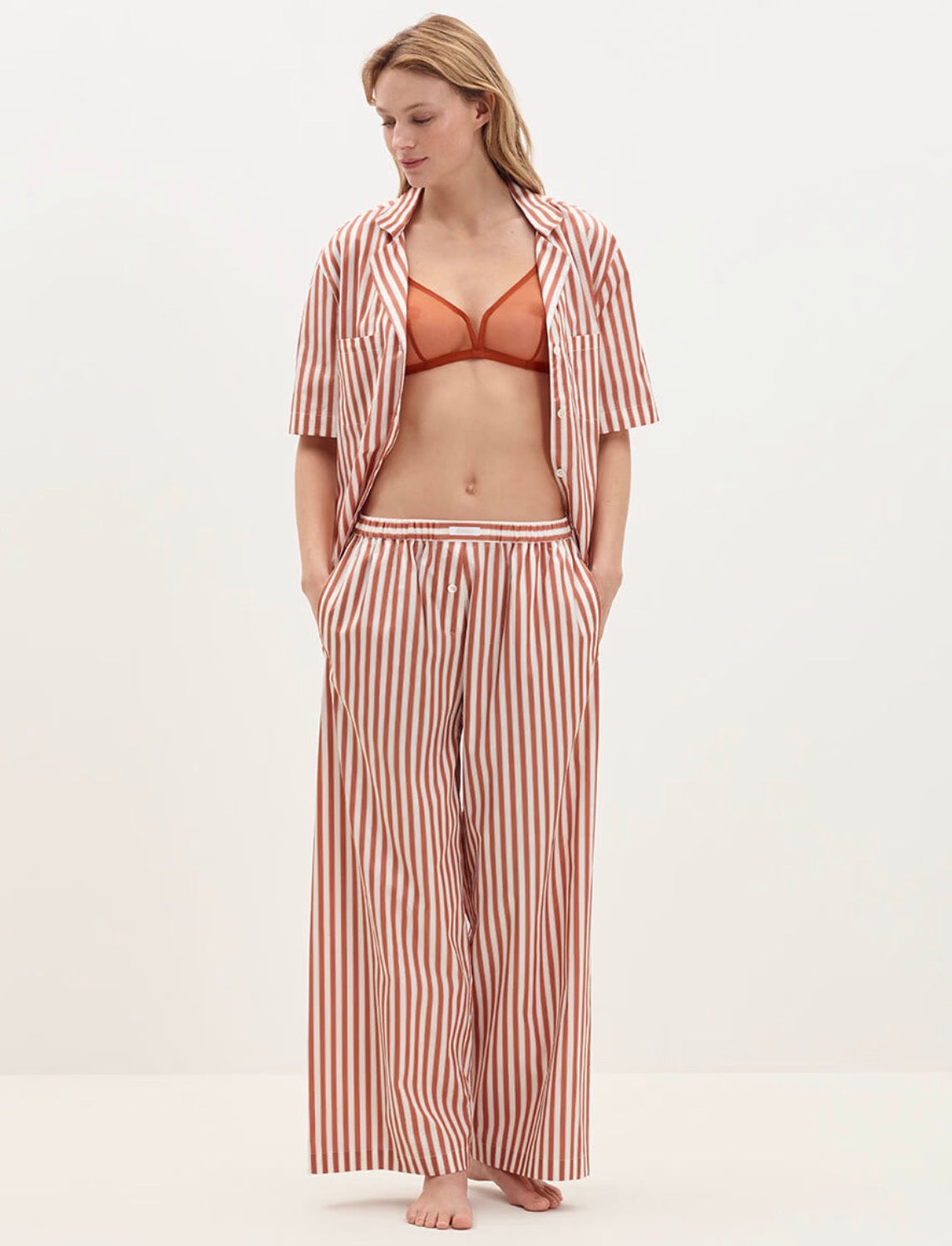 Eres Paris RAYURE ROUILLE CASTLE TROUSERS
