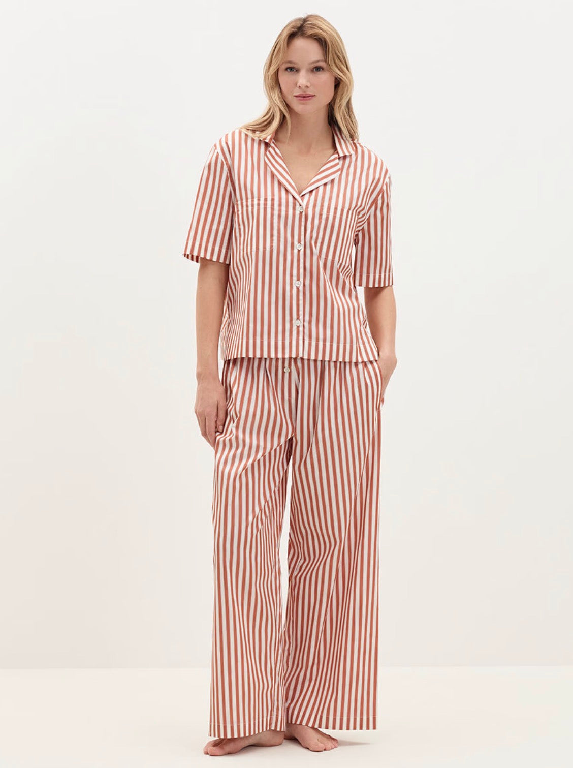 Eres Paris RAYURE ROUILLE REGENT SHIRT