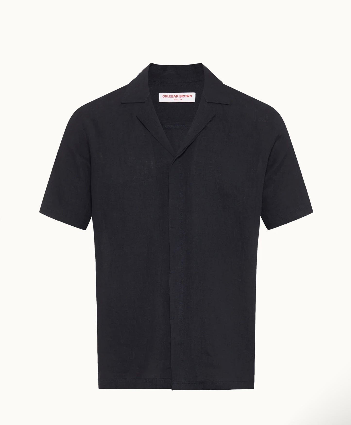 Orlebar Brown NIGHT IRIS MAITAN LINO LINEN SHIRT