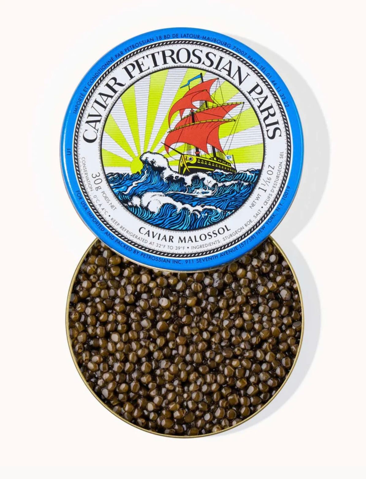 Petrossian Royal Ossetra Caviar 250g(serves 4-8)