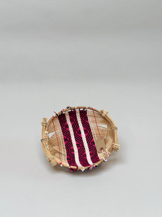 Incausa Woven Basket-Colorful Mehinako Fishing Basket