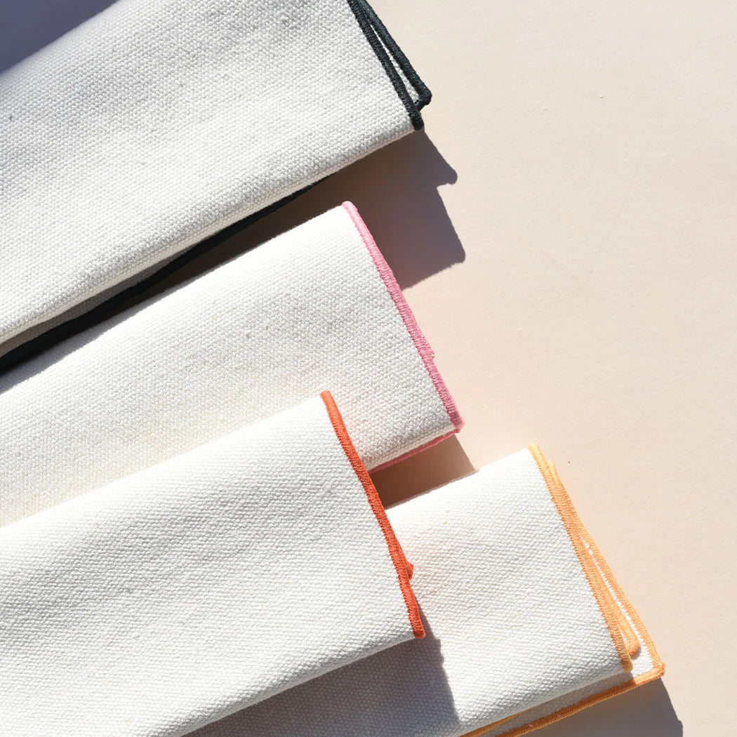 Atelier Saucier Napkins Rainbow Burlap (Set of 4)