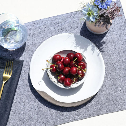 Atelier Saucier Placemats Charcoal Chambray