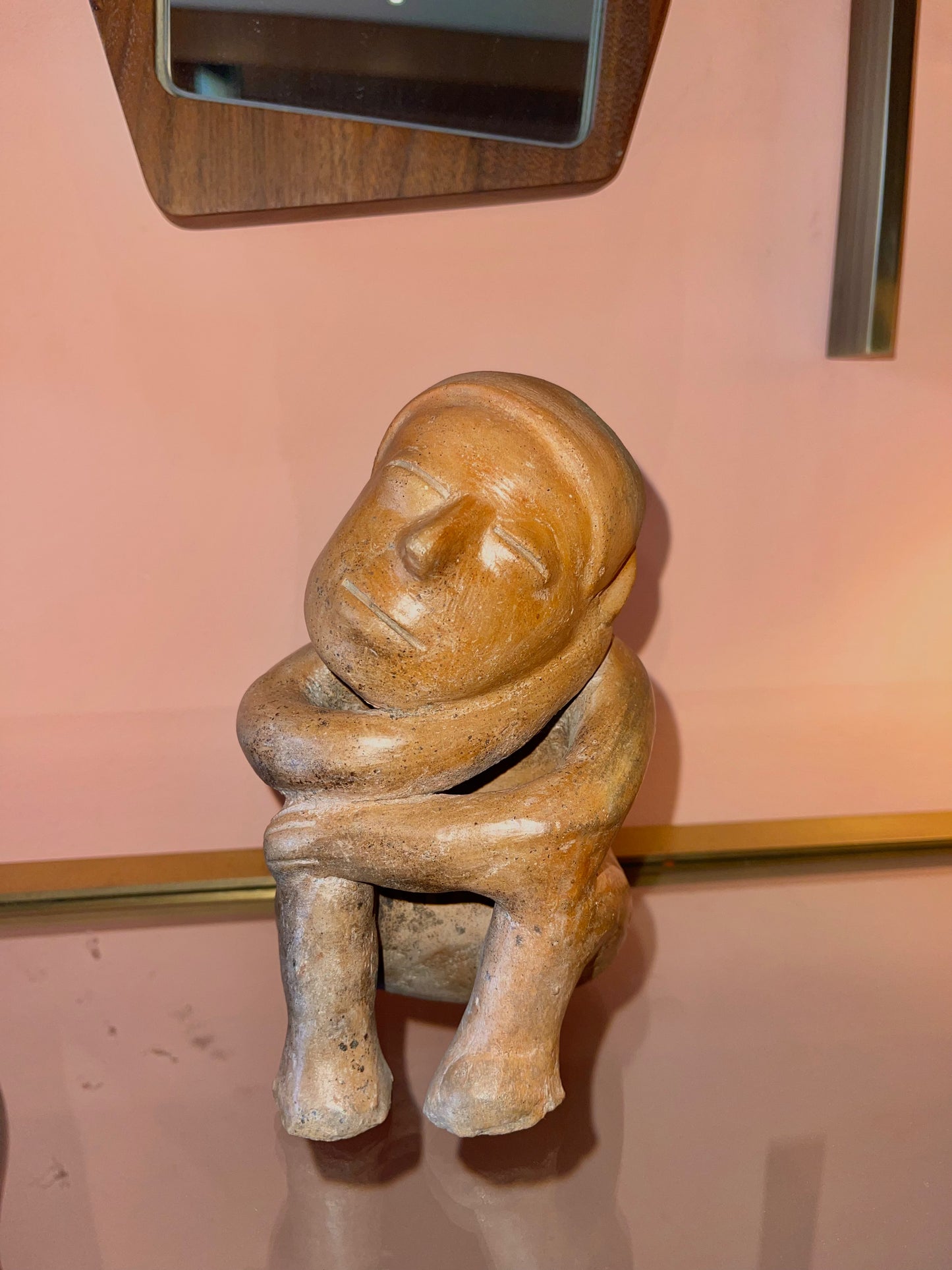 Colima Sleeping Seated Figure