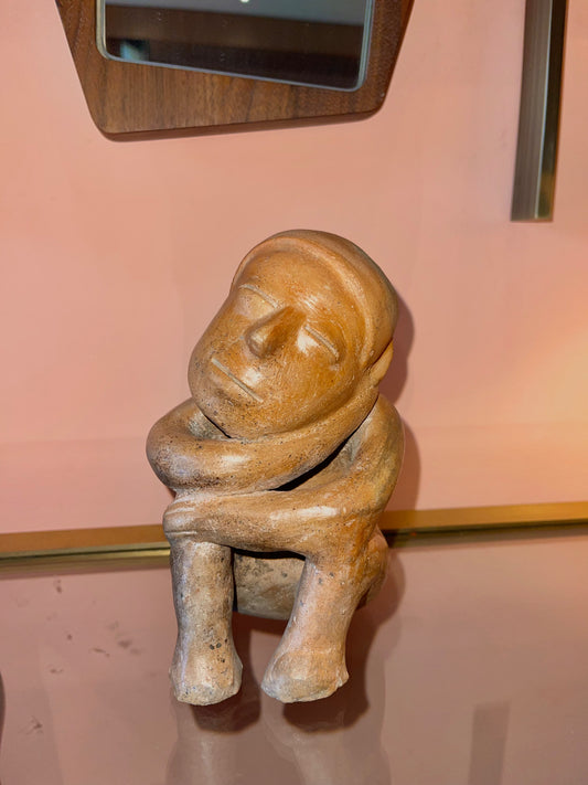 Colima Sleeping Seated Figure