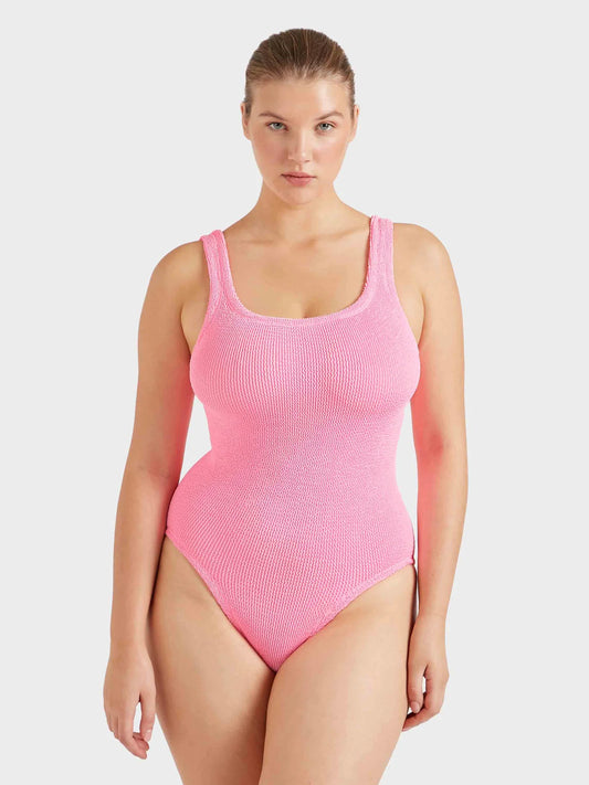 HUNZA G Coverage Square Neck Swim