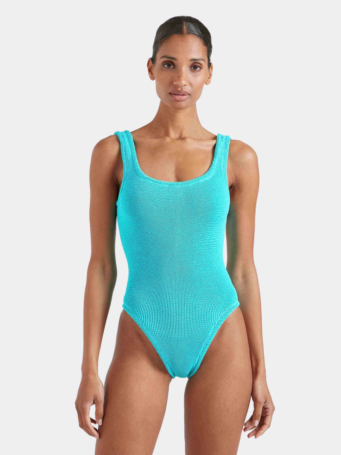 HUNZA G Square Neck Swim