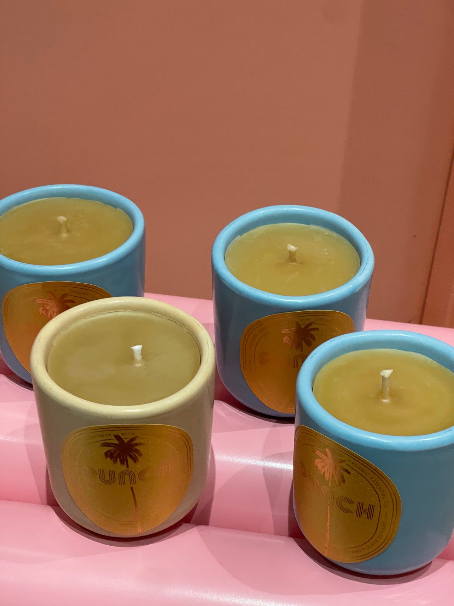 Tropical Punch handmade 100% Beeswax Candle