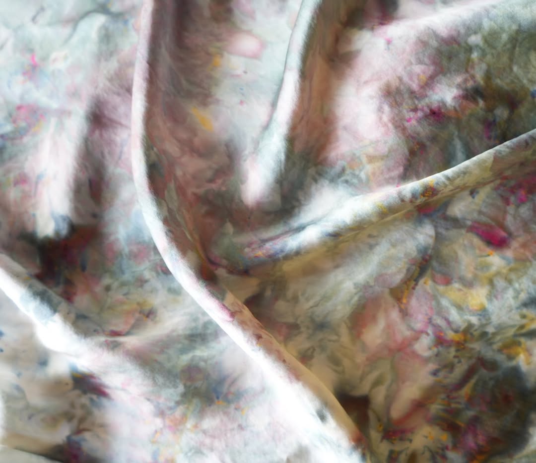 Lay Lo Designs Tie-Dye Silk Pillowcase