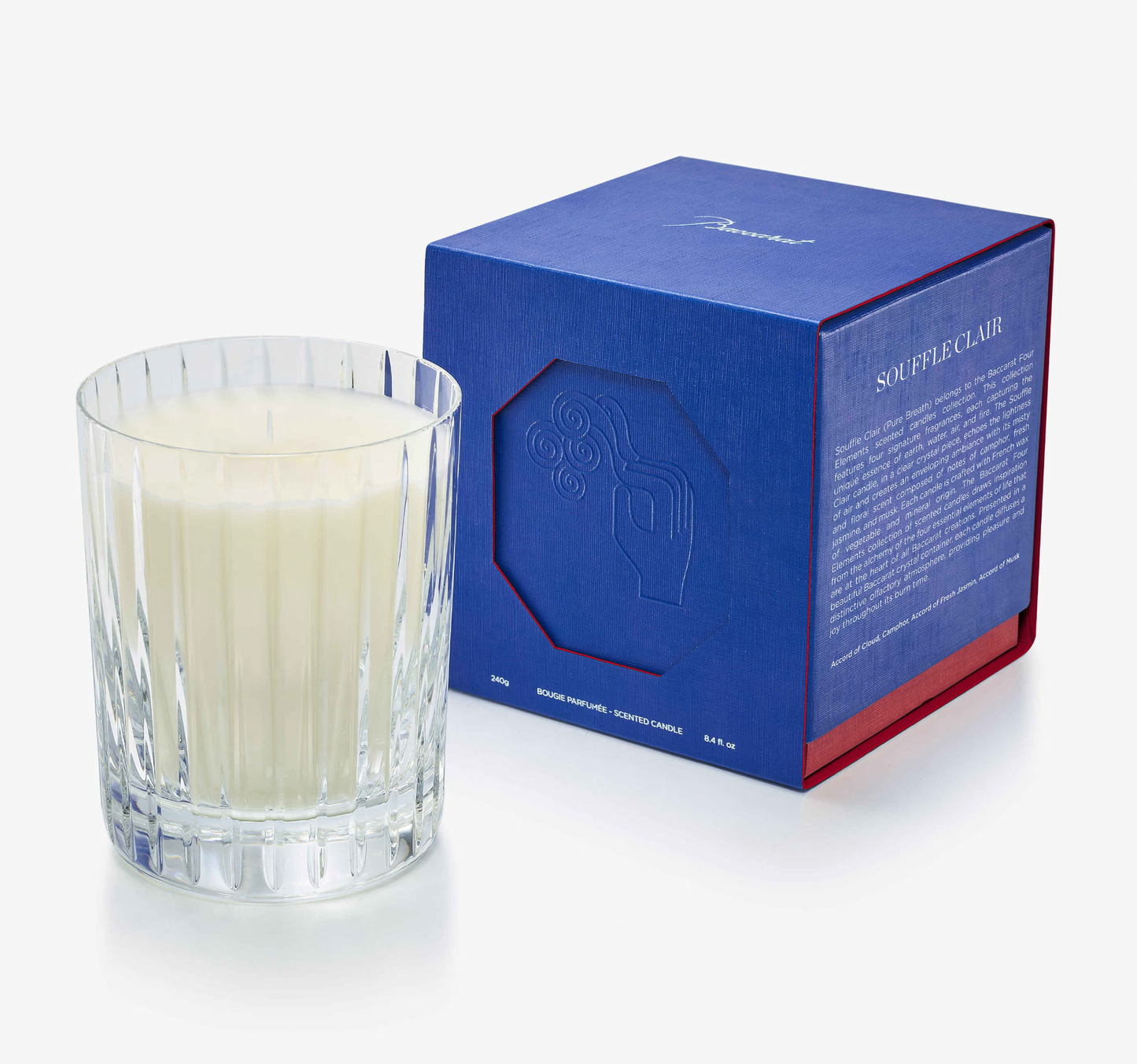 Baccarat 4 Elements Scented Candle Souffle Clair