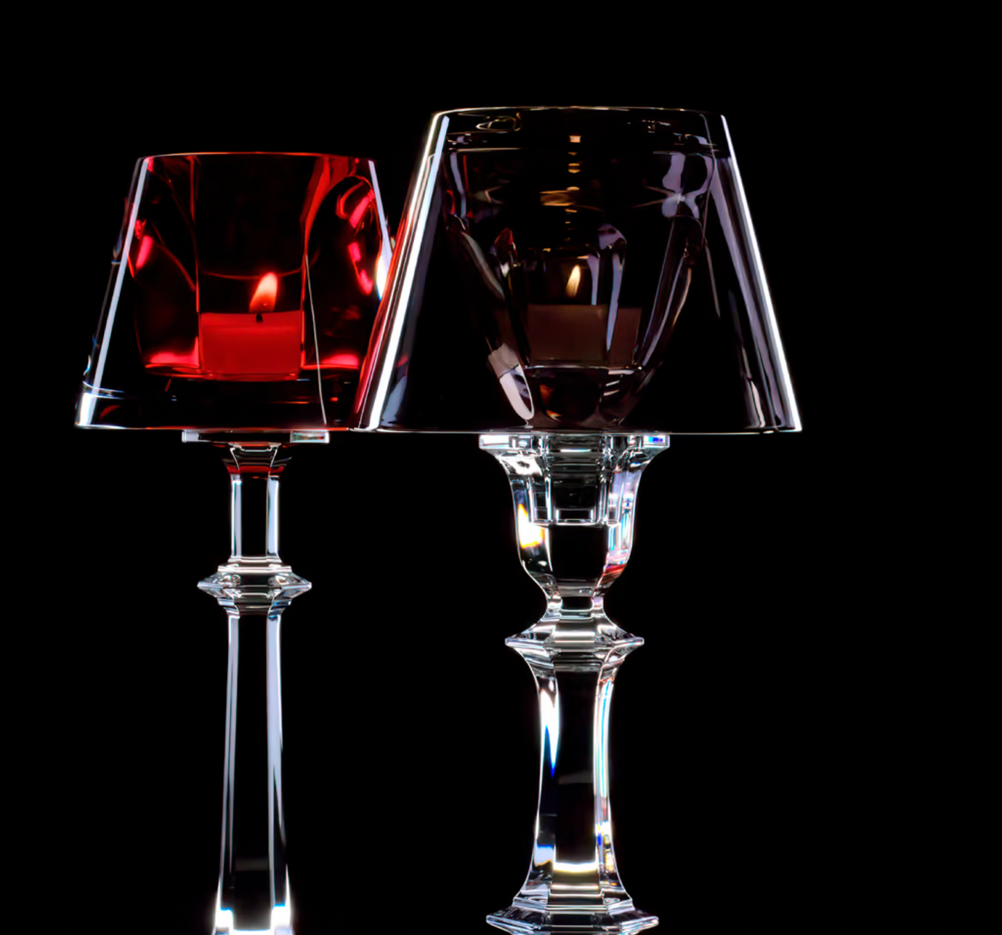 Baccarat Harcourt Our Fire Candlestick